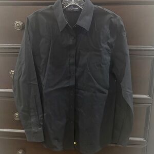 Jones New York Classic Black Dress Shirt